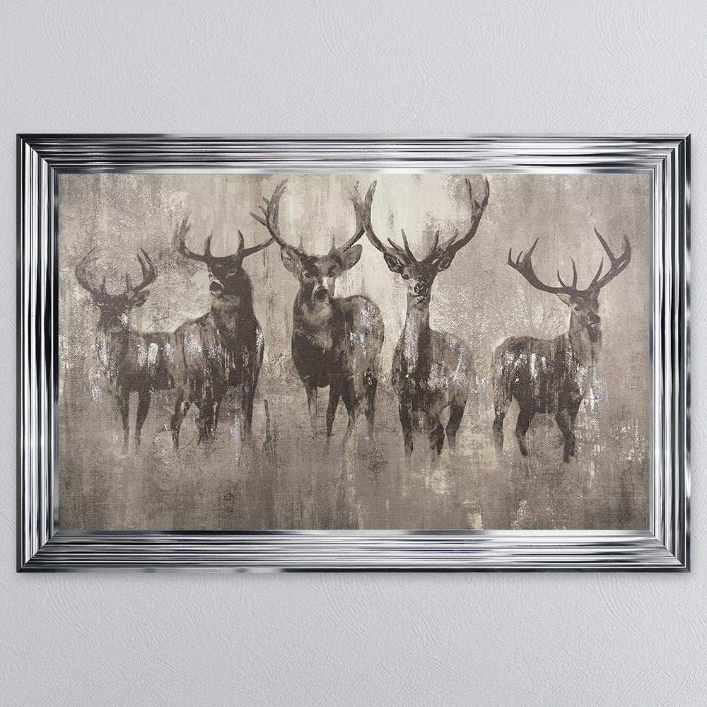 Stag's Night Framed Wall Art