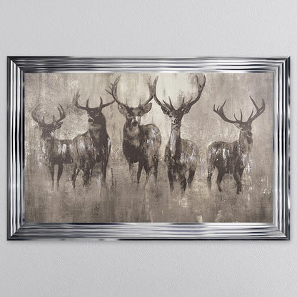 Stag's Night Framed Wall Art