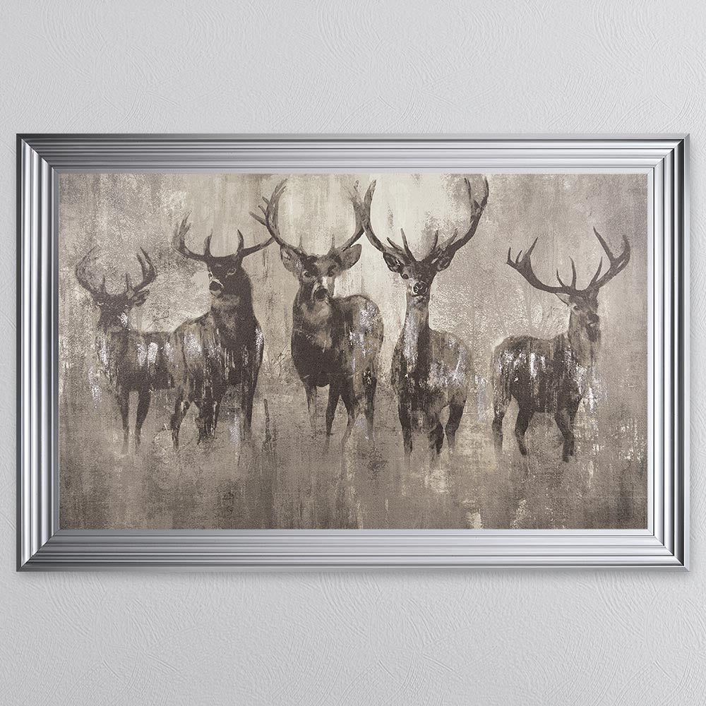 Stag's Night Framed Wall Art