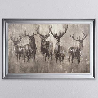 Stag's Night Framed Wall Art