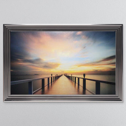 Sunset Jetty Framed Wall Art