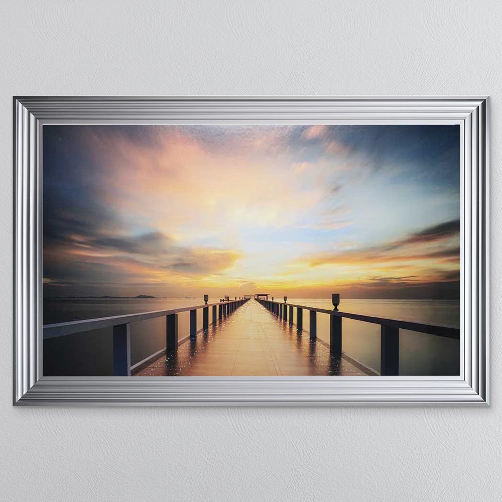 Sunset Jetty Framed Wall Art