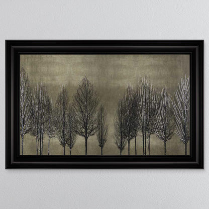 Golden Tree Line Framed Wall Art