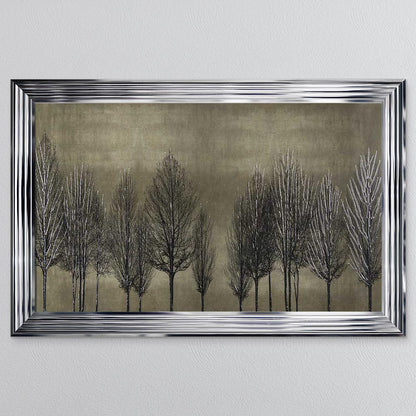 Golden Tree Line Framed Wall Art