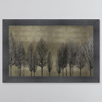 Golden Tree Line Framed Wall Art