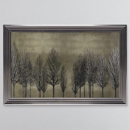 Golden Tree Line Framed Wall Art