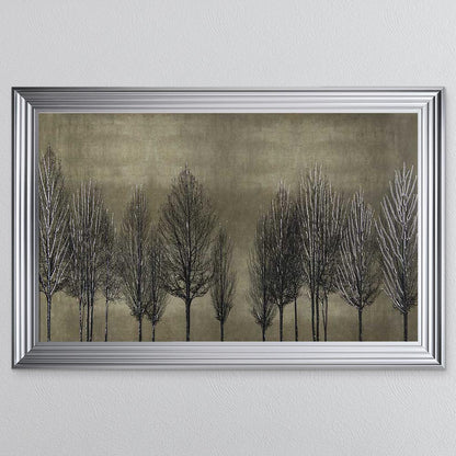 Golden Tree Line Framed Wall Art