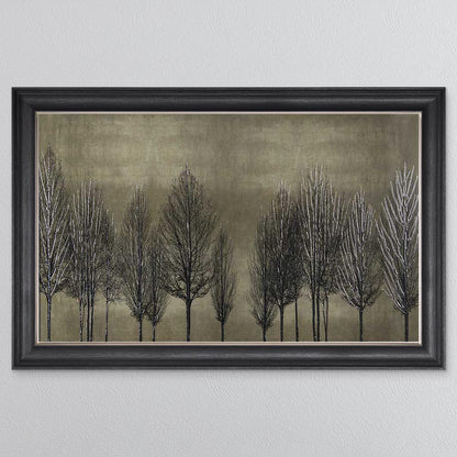 Golden Tree Line Framed Wall Art