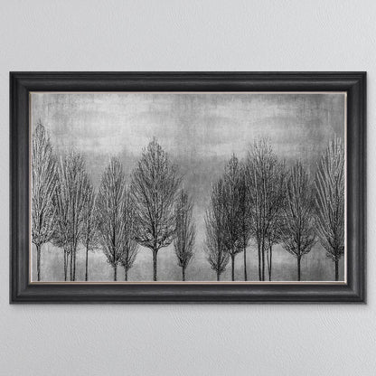 Silver Tree Line Framed Wall Art