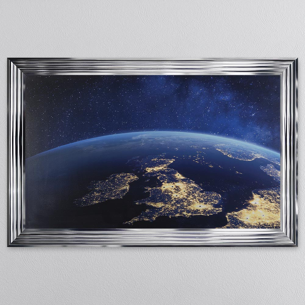 UK From Above Framed Wall Art