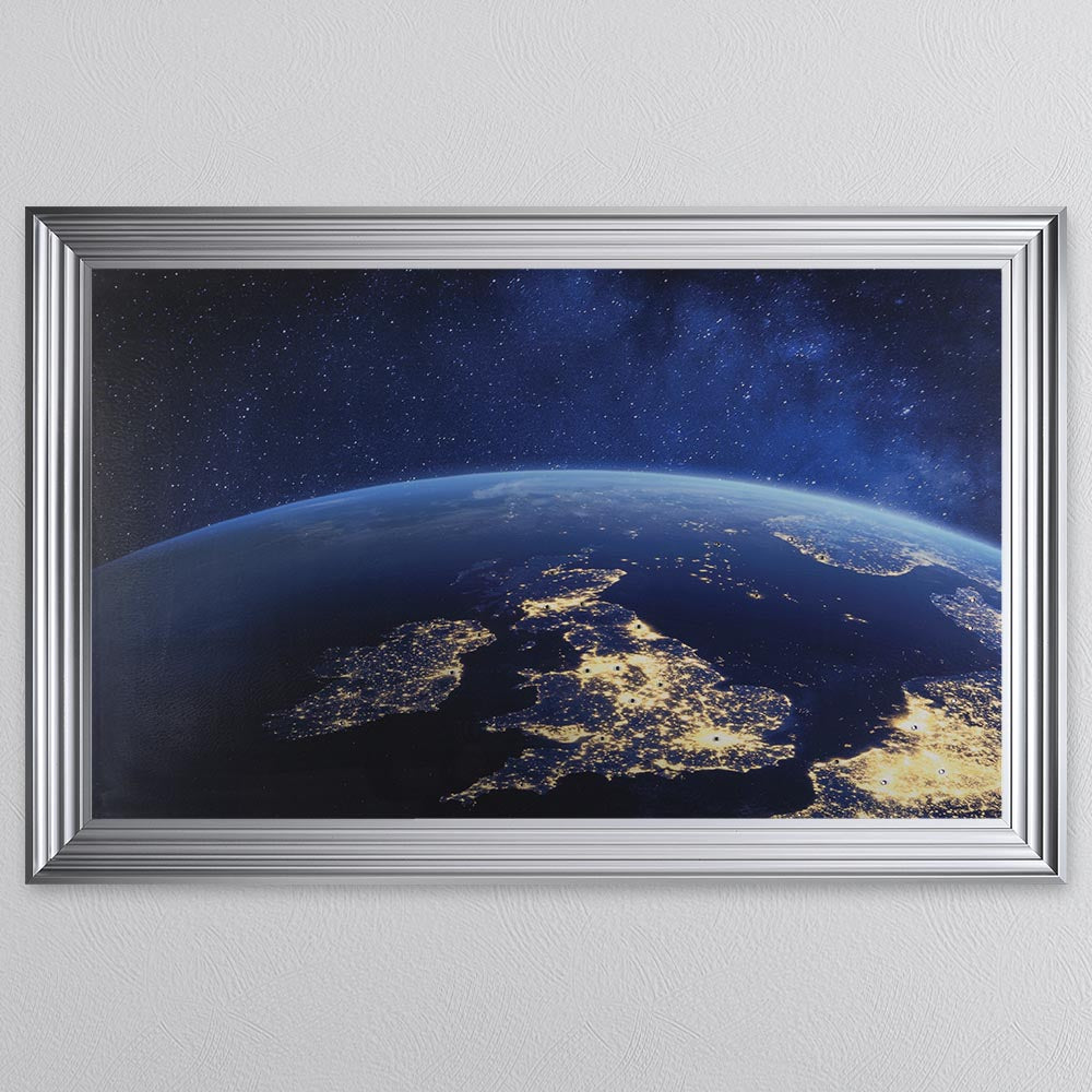 UK From Above Framed Wall Art