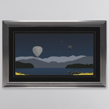 Windermere with Black Mount Framed Wall Art