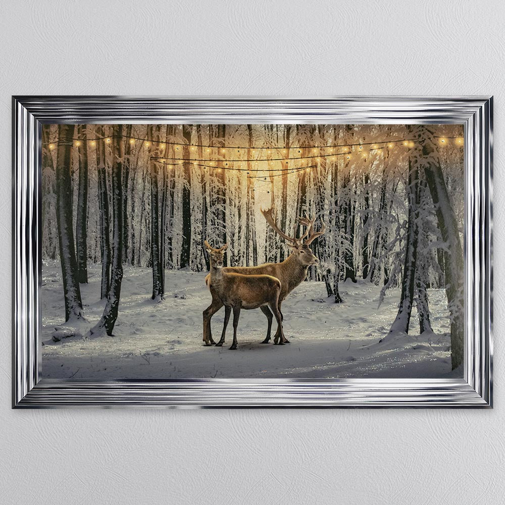 Winter Deer Framed Wall Art