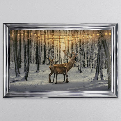 Winter Deer Framed Wall Art