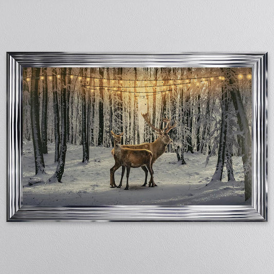 Winter Deer Framed Wall Art