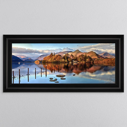 Derwentwater Panorama Framed Wall Art