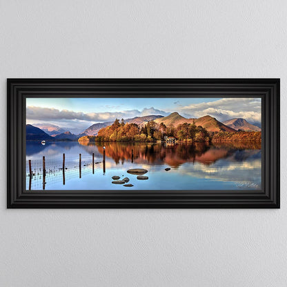 Derwentwater Panorama Framed Wall Art