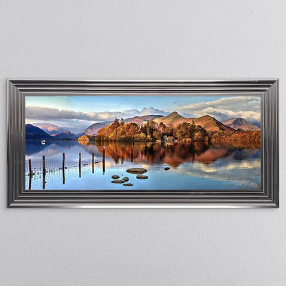 Derwentwater Panorama Framed Wall Art