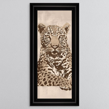 Beige Leopard Framed Wall Art