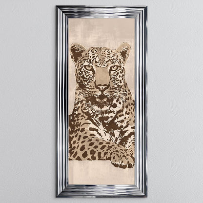 Beige Leopard Framed Wall Art