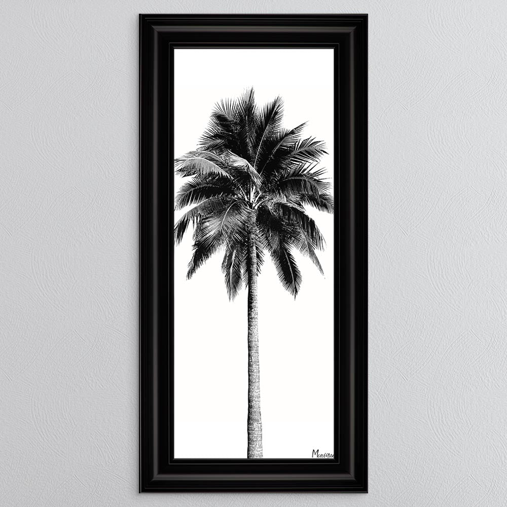 Black And White Palm Trees 1 Framed Wall Art