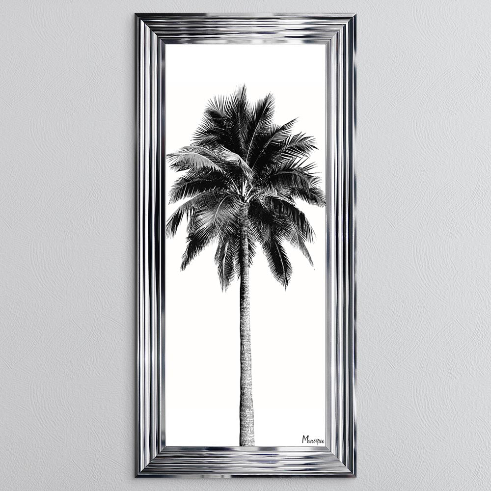 Black And White Palm Trees 1 Framed Wall Art
