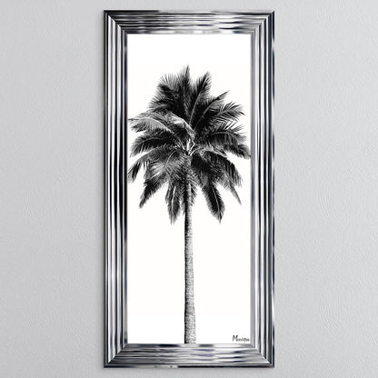 Black And White Palm Trees 1 Framed Wall Art