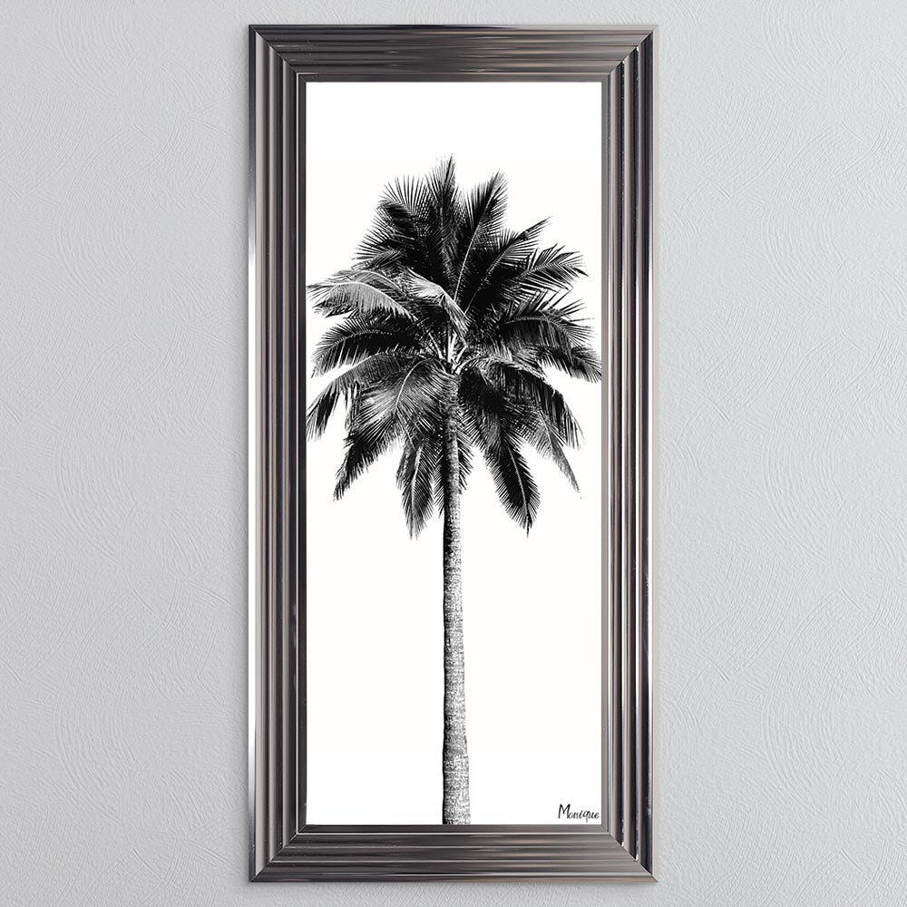 Black And White Palm Trees 1 Framed Wall Art