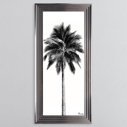 Black And White Palm Trees 1 Framed Wall Art