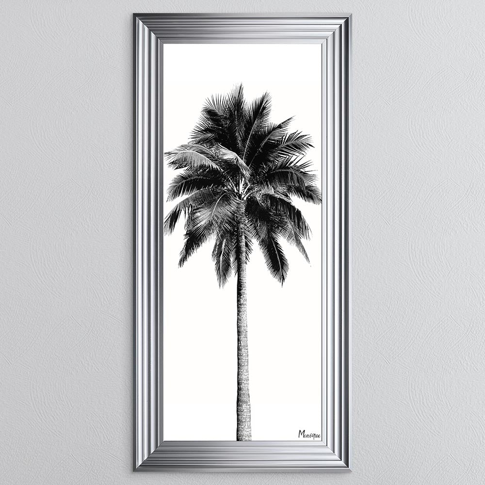 Black And White Palm Trees 1 Framed Wall Art