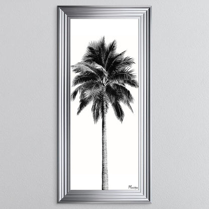 Black And White Palm Trees 1 Framed Wall Art