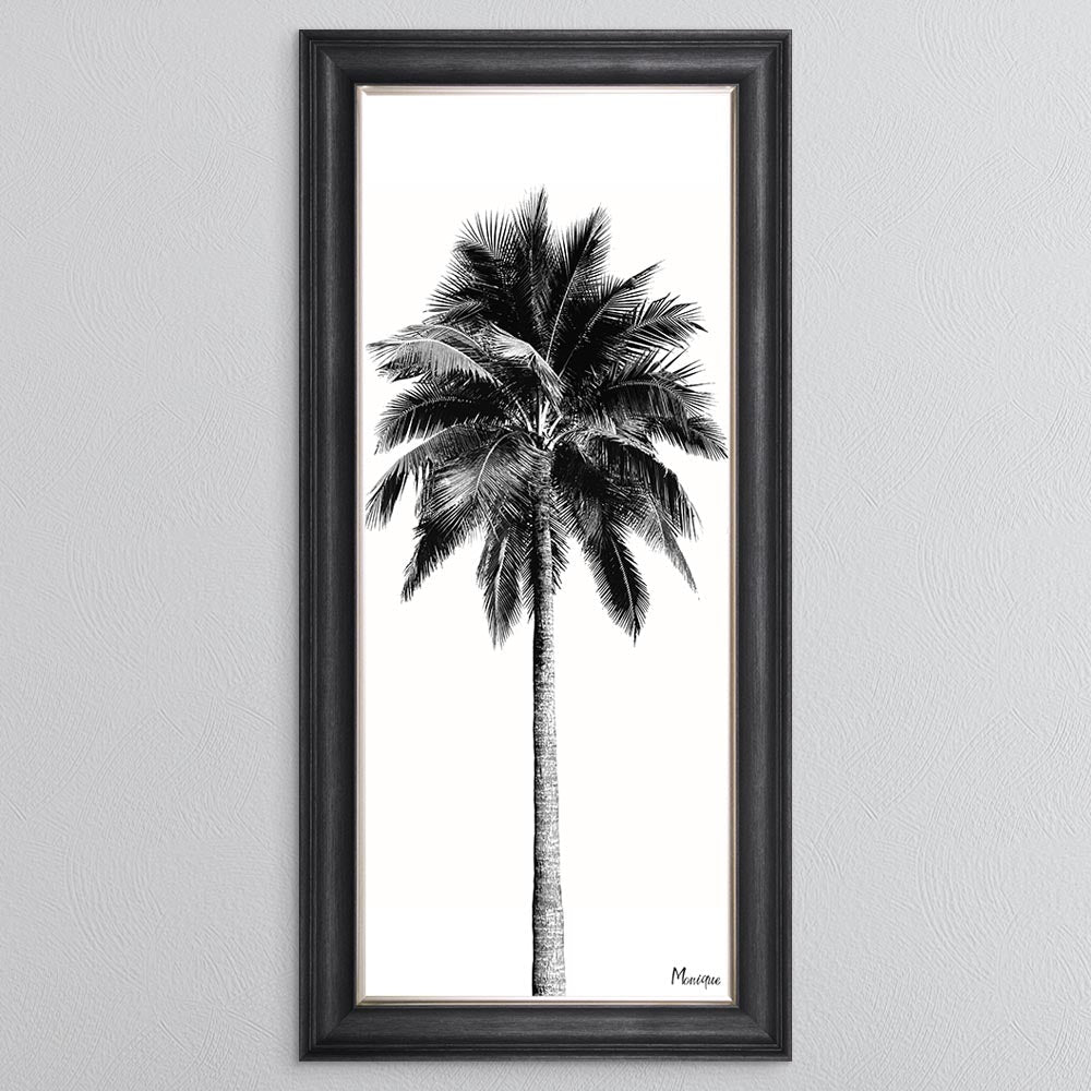 Black And White Palm Trees 1 Framed Wall Art