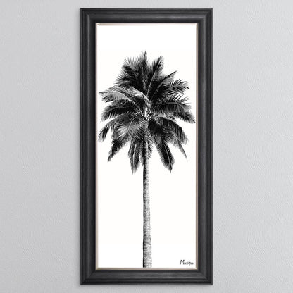 Black And White Palm Trees 1 Framed Wall Art