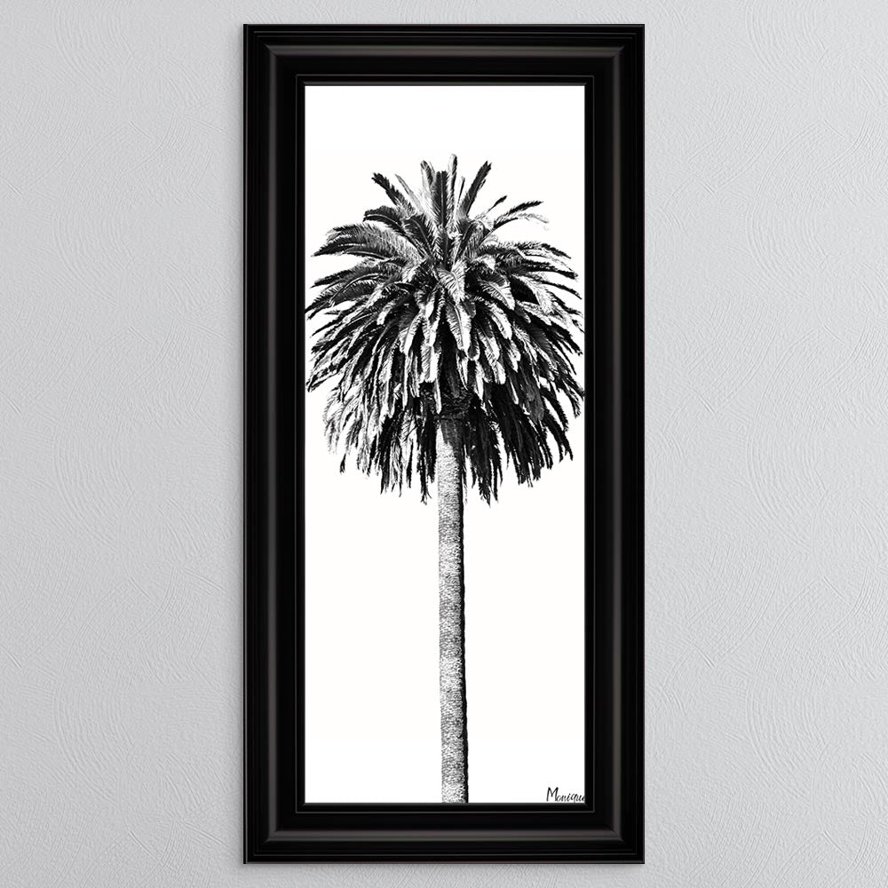 Black And White Palm Trees 2 Framed Wall Art