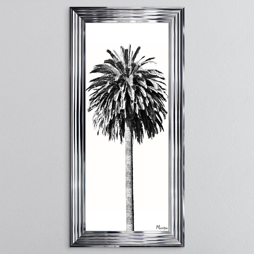 Black And White Palm Trees 2 Framed Wall Art