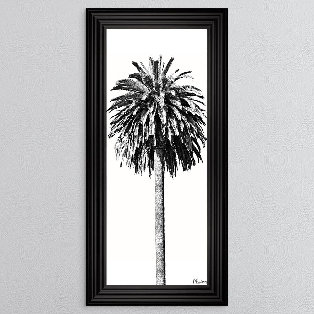Black And White Palm Trees 2 Framed Wall Art