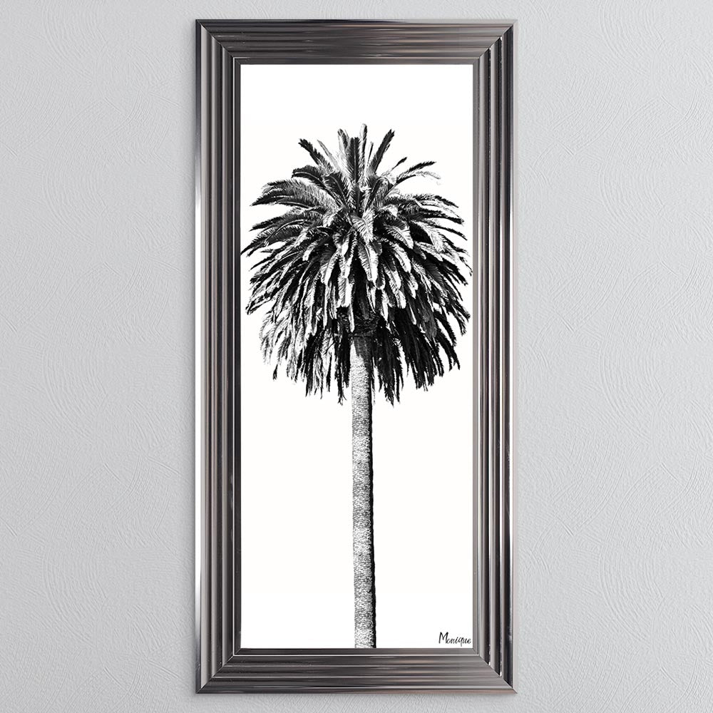 Black And White Palm Trees 2 Framed Wall Art