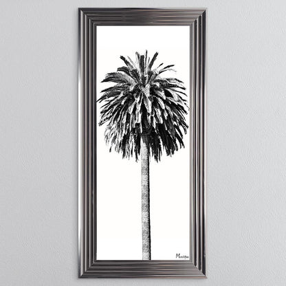 Black And White Palm Trees 2 Framed Wall Art