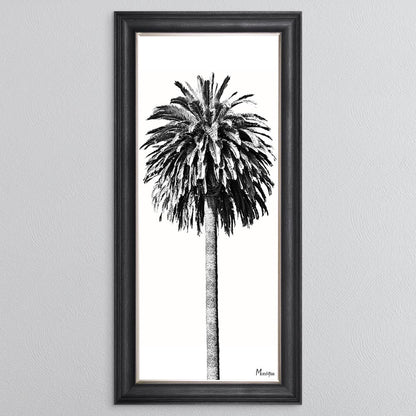 Black And White Palm Trees 2 Framed Wall Art