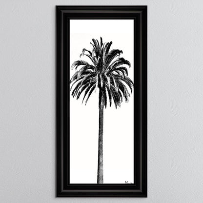 Black And White Palm Trees 3 Framed Wall Art