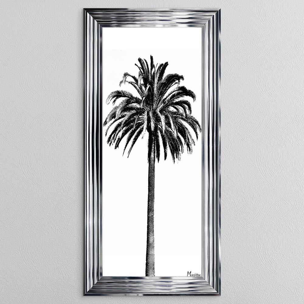 Black And White Palm Trees 3 Framed Wall Art