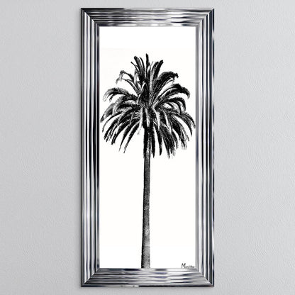 Black And White Palm Trees 3 Framed Wall Art