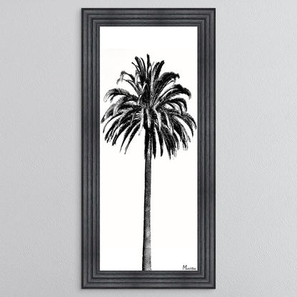 Black And White Palm Trees 3 Framed Wall Art