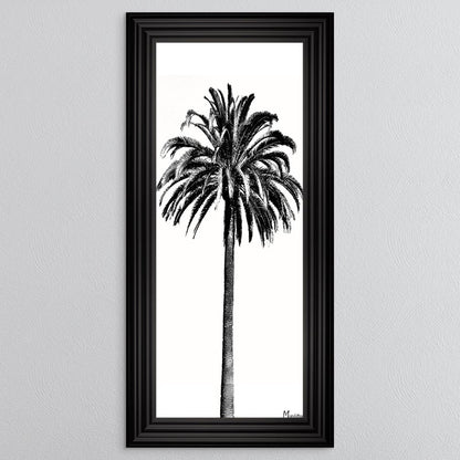Black And White Palm Trees 3 Framed Wall Art