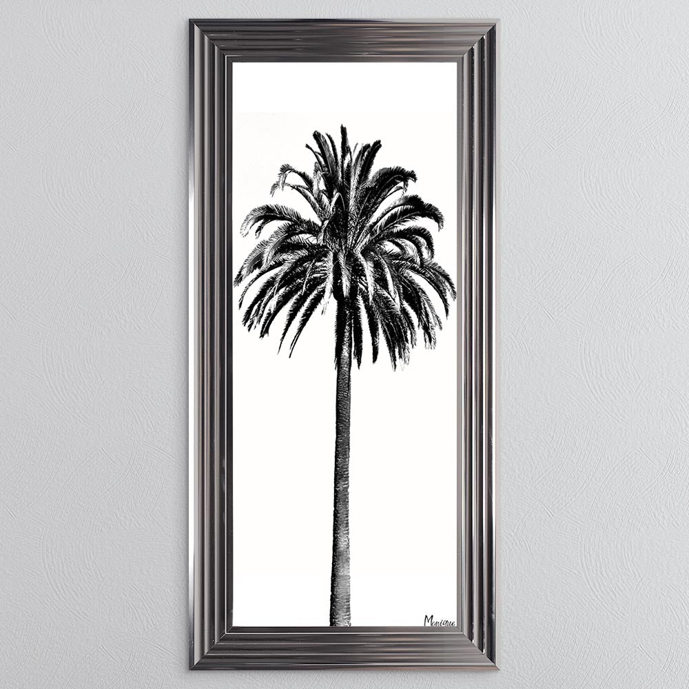 Black And White Palm Trees 3 Framed Wall Art