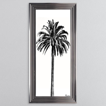Black And White Palm Trees 3 Framed Wall Art