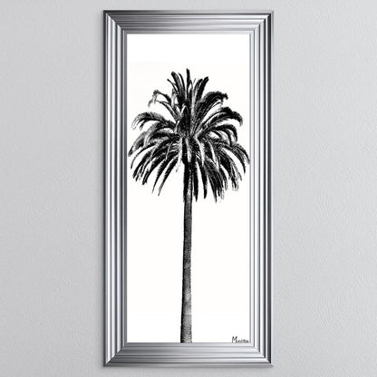 Black And White Palm Trees 3 Framed Wall Art