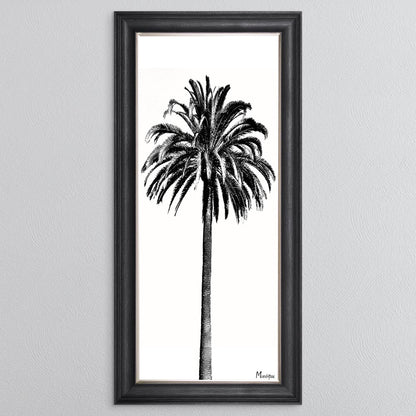 Black And White Palm Trees 3 Framed Wall Art