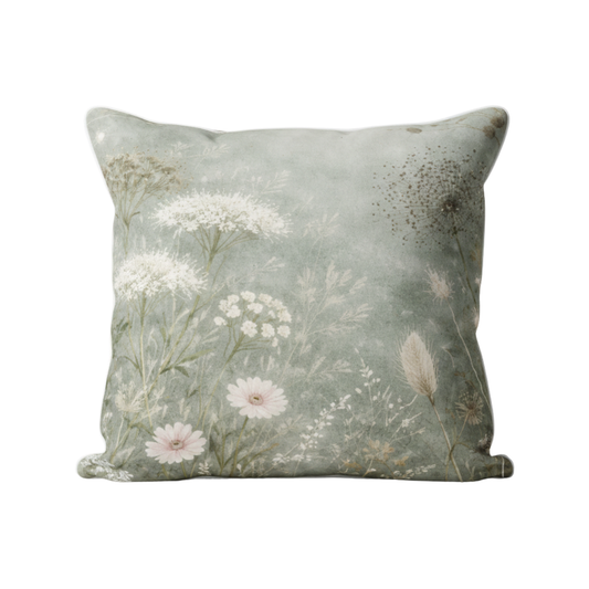 Spring Meadow Velvet Cushion - 60 x 60