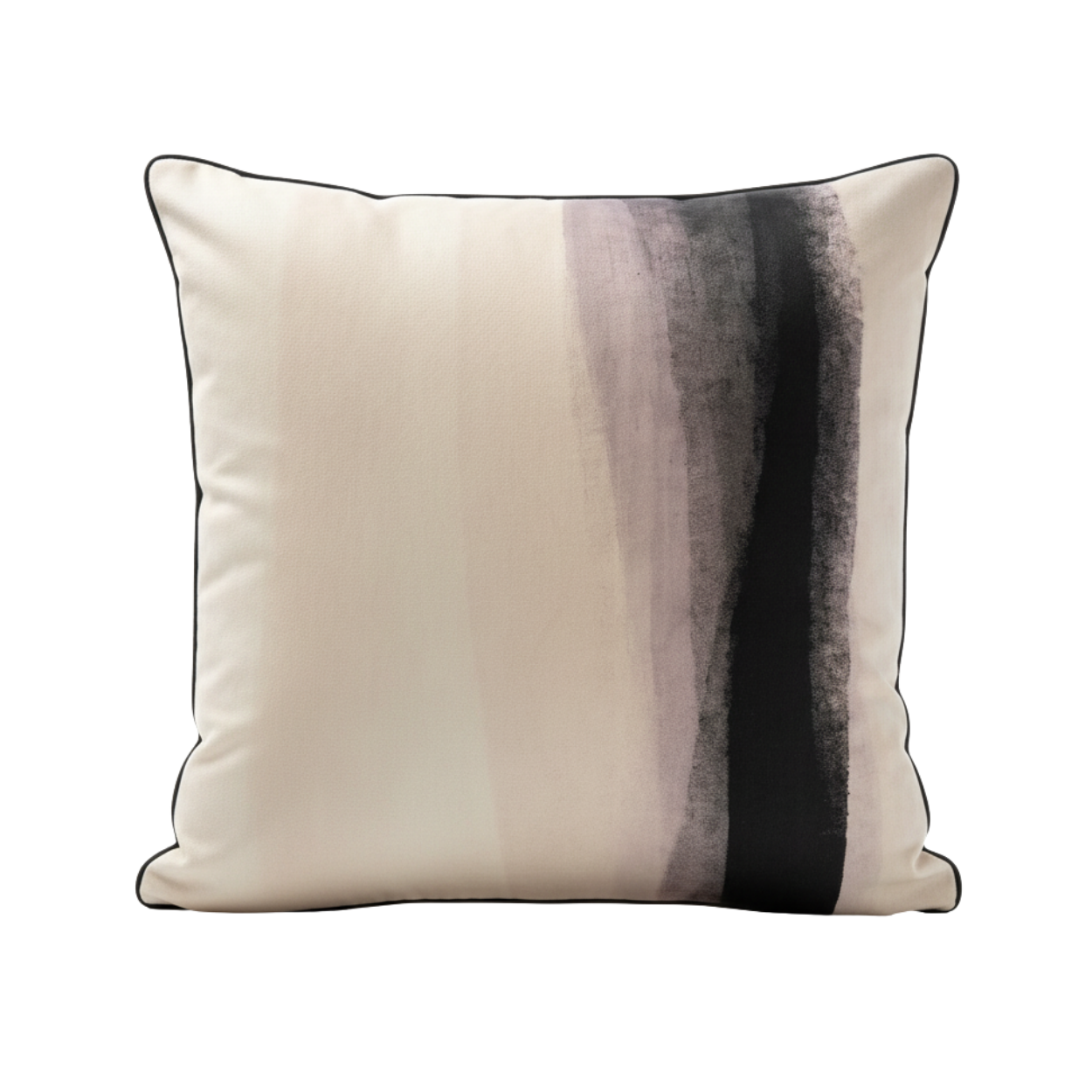 Abstract Sand Light Velvet Cushion - 60 x 60